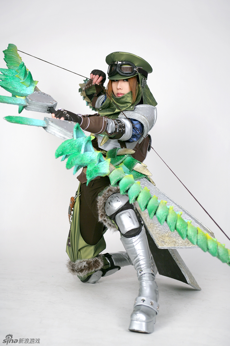 《怪物猎人》绝对唯美弓手cosplay